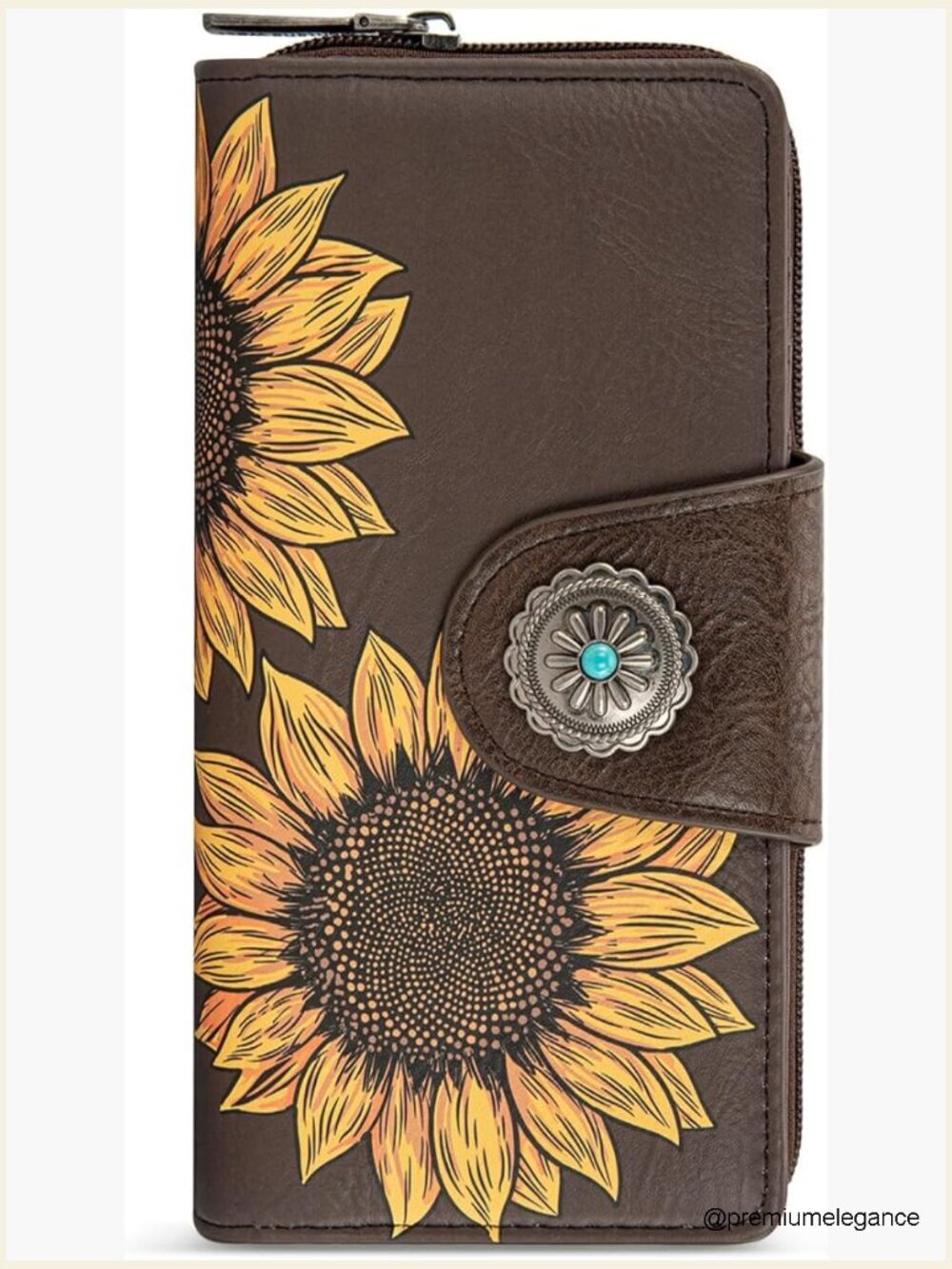 Large Capacity Bifold Wallet with RFID Blocking and ID Window